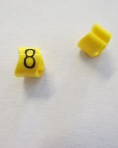 Cable noticeable clip 1-3 yellow/black 8   diameter 2.5-5mm